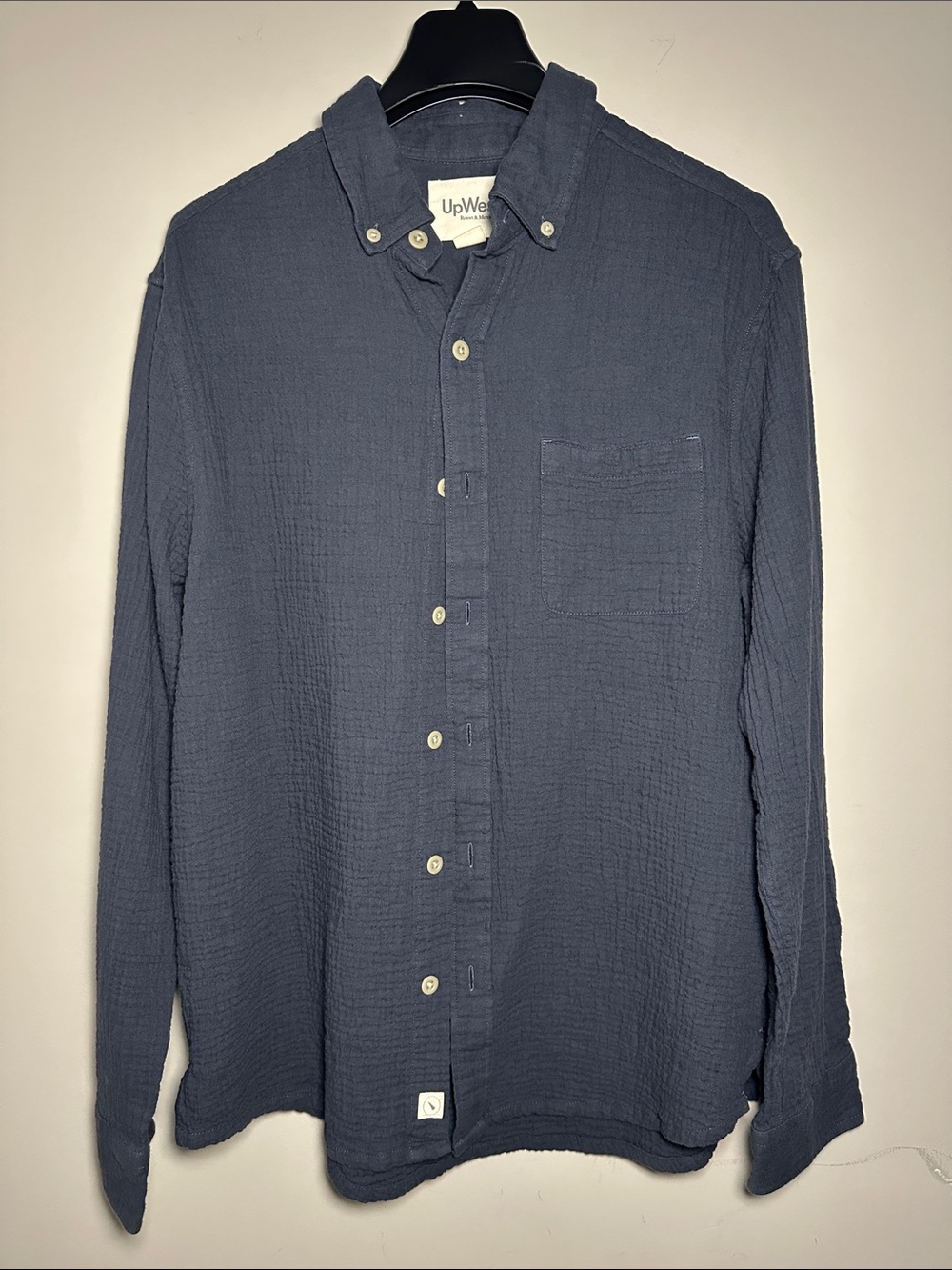 UpWest Navy Collared Button Shirt